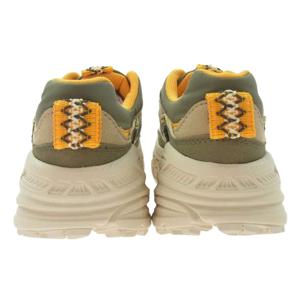 UGG アグ 1116311 CA805 zip ジップアップ ローカット スニーカー カーキ系 ベージュ系 オレンジ系 24cm【極上美品】【中古】