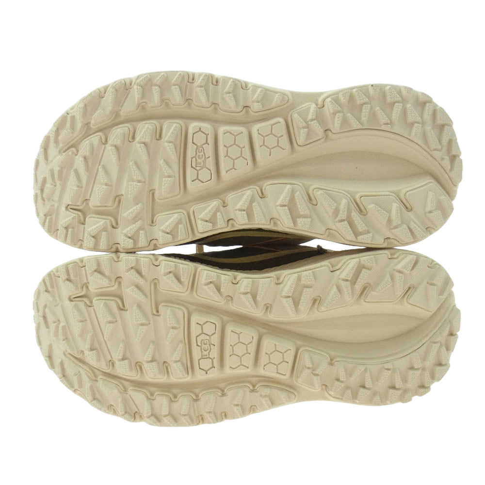 UGG アグ 1116311 CA805 zip ジップアップ ローカット スニーカー カーキ系 ベージュ系 オレンジ系 24cm【極上美品】【中古】