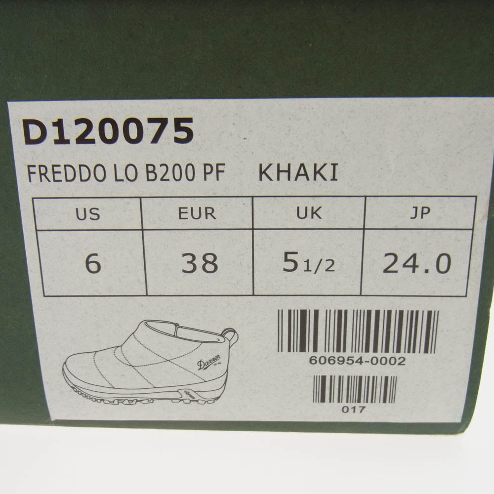 Danner ダナー D120075 FREDDO LO B200 PF フレッド ロー ブーツ カーキ系 24cm【極上美品】【中古】