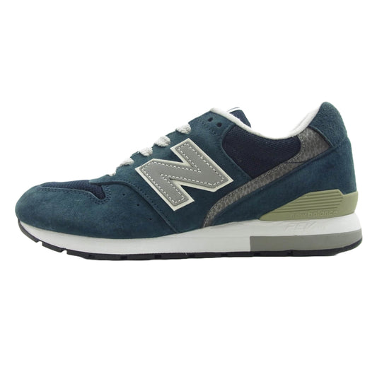 NEW BALANCE ニューバランス MRL996AN 996 スエード メッシュ ローカット スニーカー ネイビー系 24cm【極上美品】【中古】