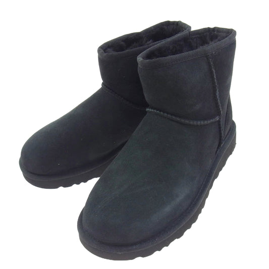 UGG アグ 1016222 Classic Mini II クラシック ミニ スエード ブーツ ブラック系 25cm【極上美品】【中古】