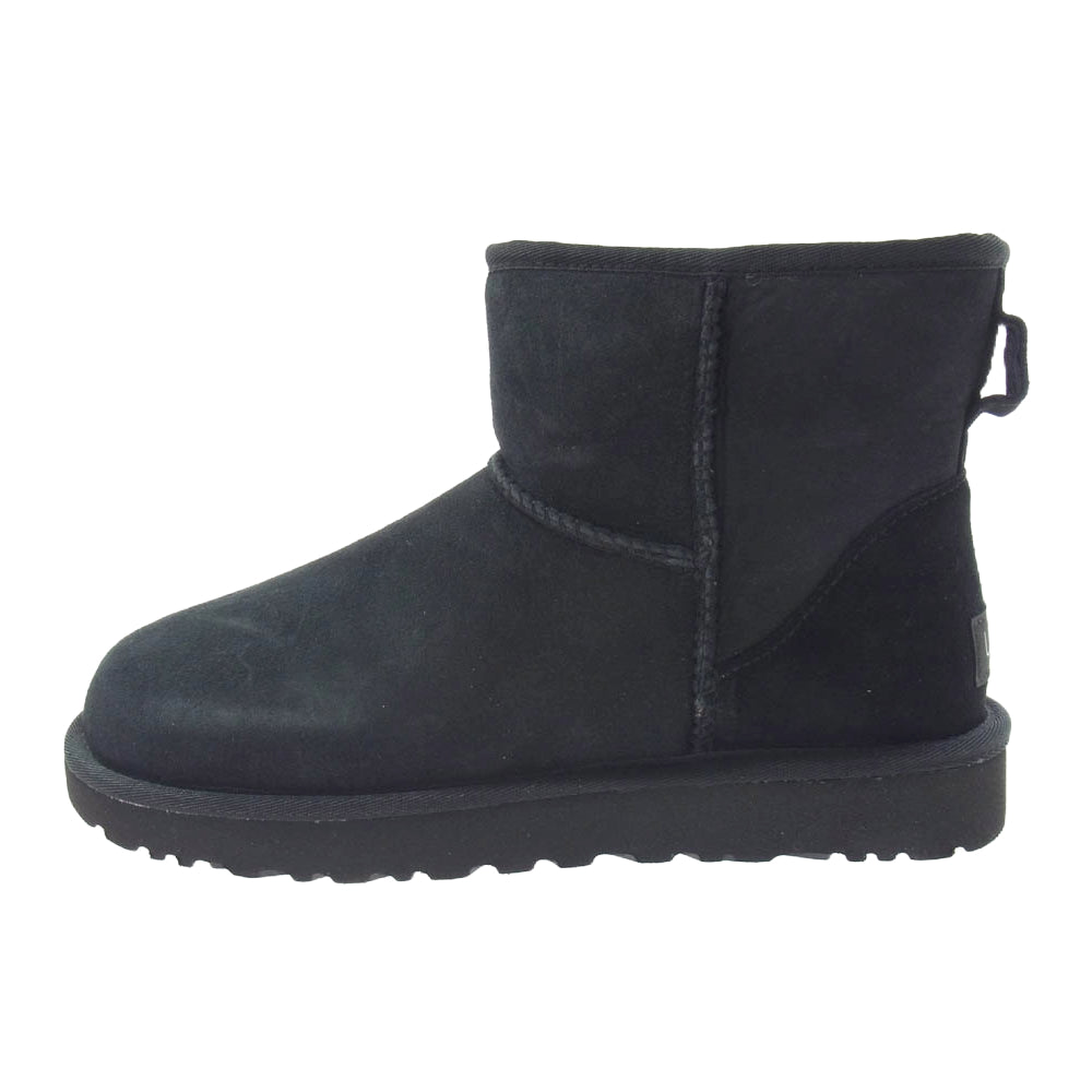 UGG アグ 1016222 Classic Mini II クラシック ミニ スエード ブーツ ブラック系 25cm【極上美品】【中古】