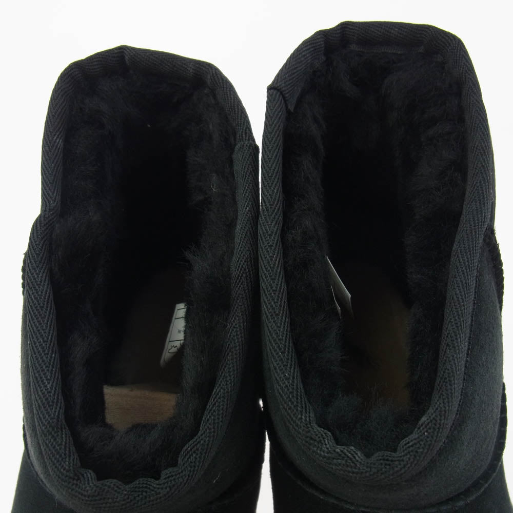 UGG アグ 1016222 Classic Mini II クラシック ミニ スエード ブーツ ブラック系 25cm【極上美品】【中古】