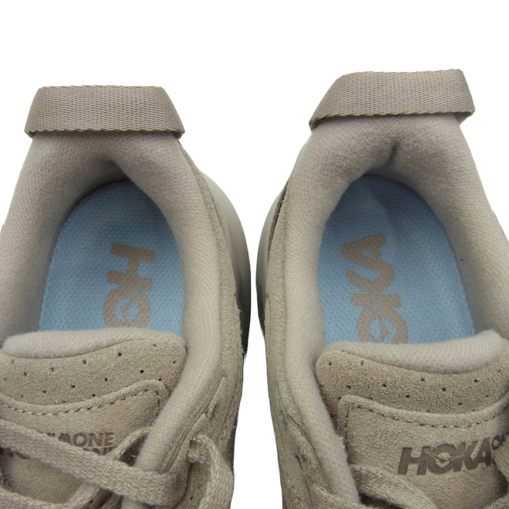 HOKA ONE ONE ホカ オネオネ 1122571 CLIFTON L SUEDE クリフトン L スエード スニーカー グレー系 24cm【新古品】【未使用】【中古】