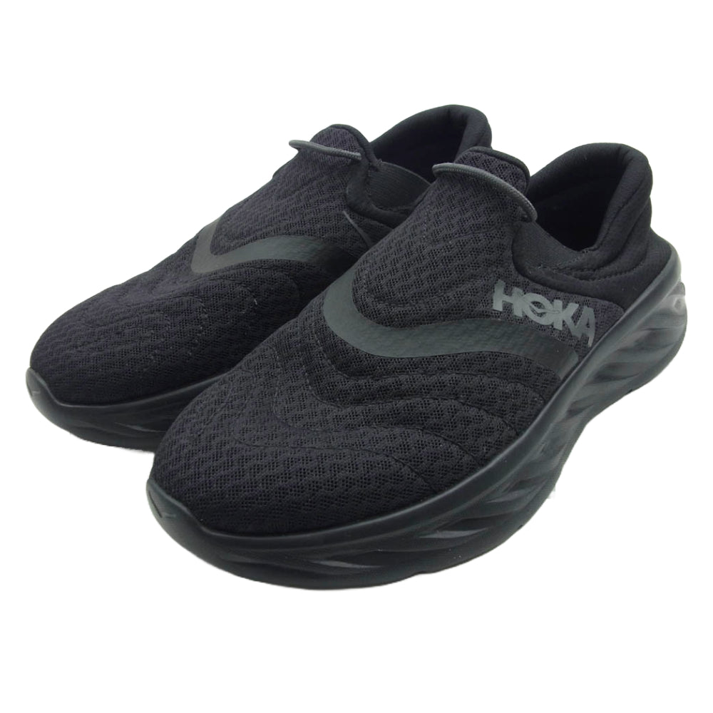 HOKA ONE ONE ホカ オネオネ FE1221E ORA RECOVERY SHOE 2 オラ リカバリー シューズ ローカット スニーカー ブラック系 26cm【極上美品】【中古】