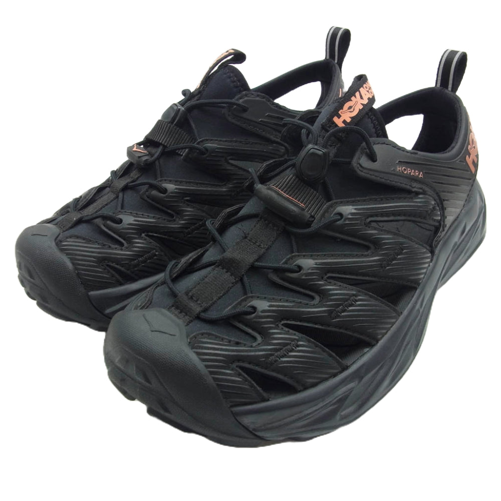 HOKA ONE ONE ホカ オネオネ F27220A HOPARA ホパラ マウンテン サンダル ブラック系 23.5cm【美品】【中古】