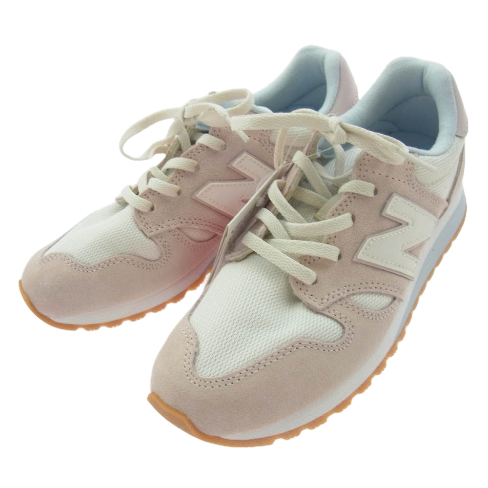 NEW BALANCE ニューバランス WL520CI 520 ローカット スニーカー ピンク系 ホワイト系 23cm【極上美品】【中古】