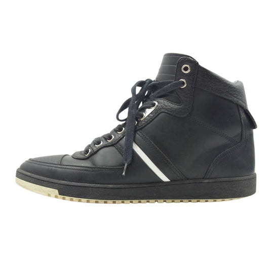 DIOR HOMME ディオールオム 15H-FR レザー ハイカット　スニーカー　 グレー系 41【中古】