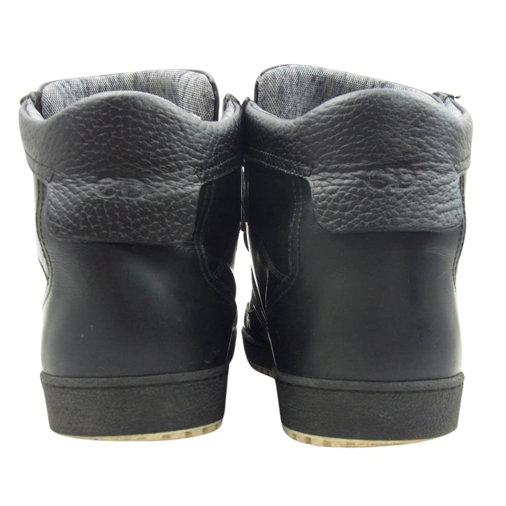 DIOR HOMME ディオールオム 15H-FR レザー ハイカット　スニーカー　 グレー系 41【中古】