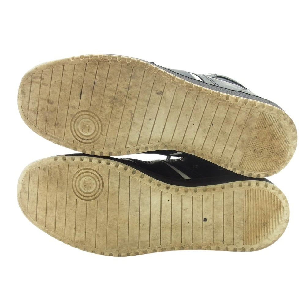DIOR HOMME ディオールオム 15H-FR レザー ハイカット　スニーカー　 グレー系 41【中古】