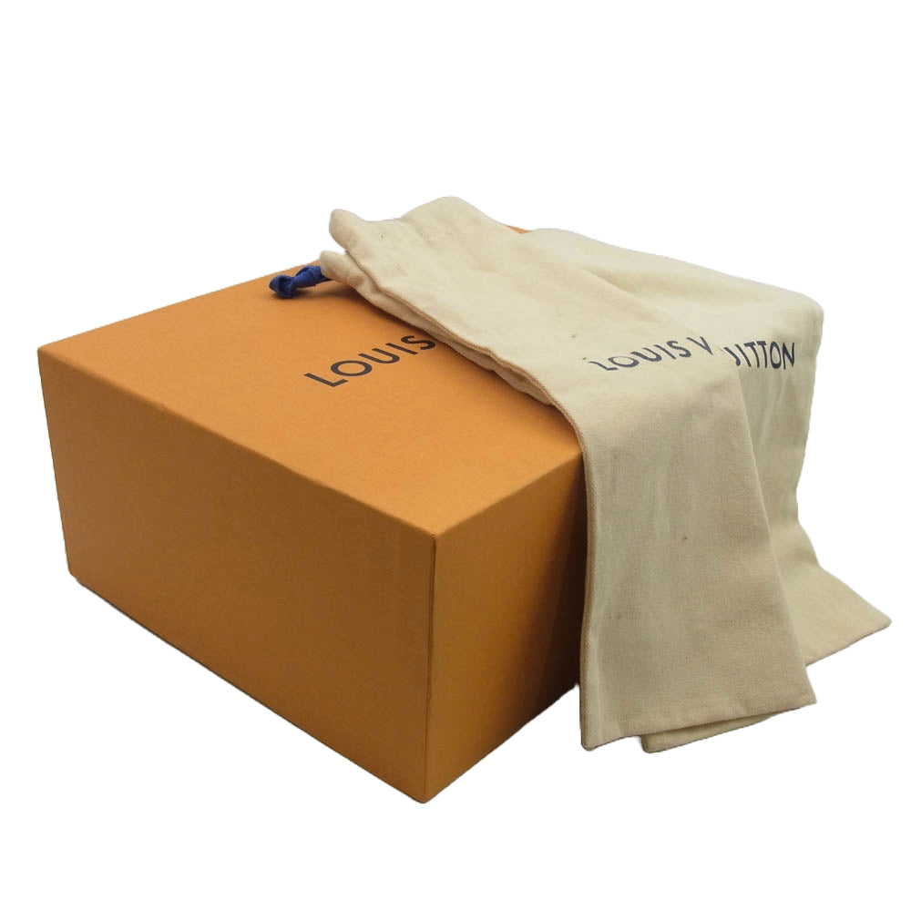 LOUIS VUITTON ルイ・ヴィトン ハイカット リヴォリライン モノグラム カーフレザー スニーカー ブラック系 7.5【中古】