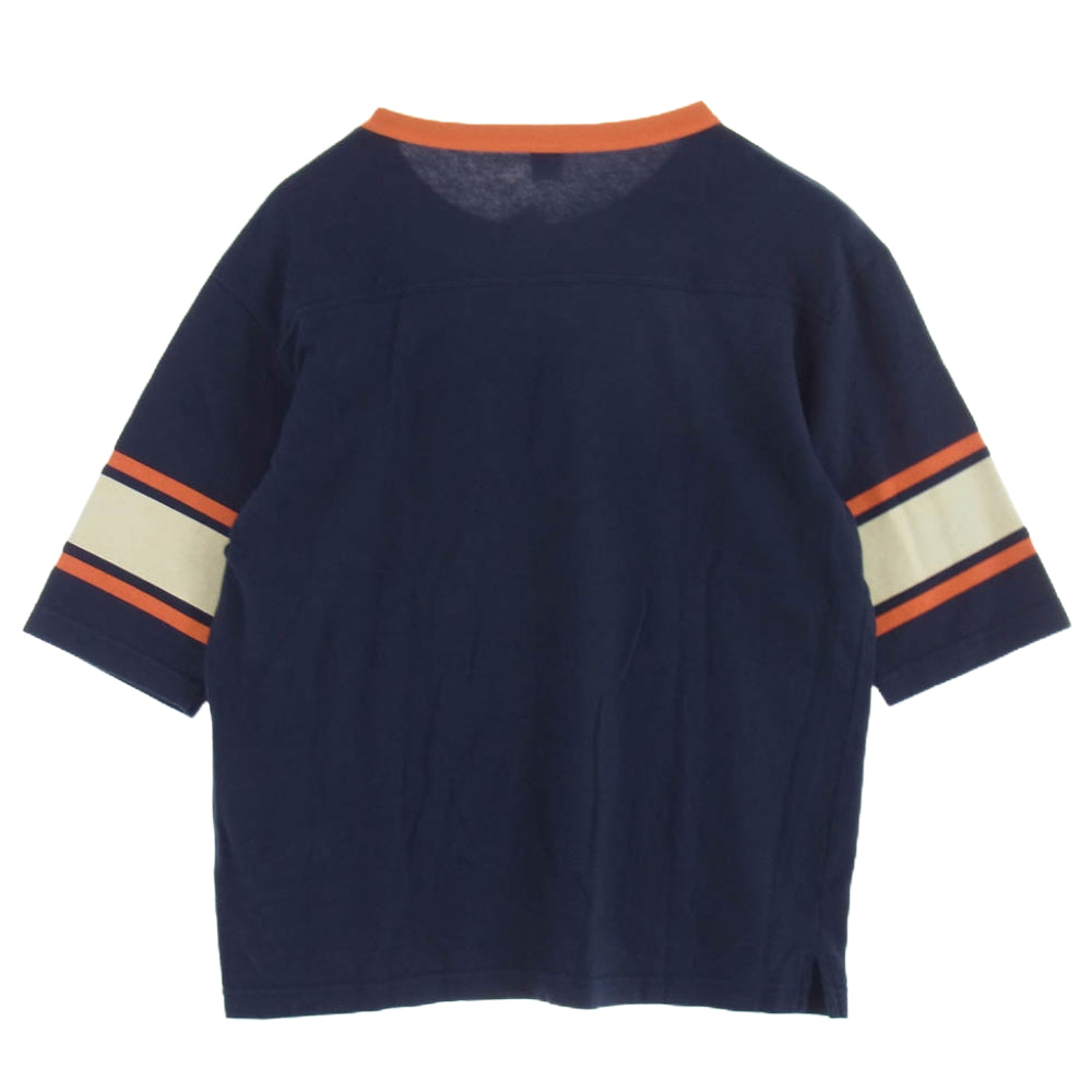 CHESWICK チェスウィック ROAD RUNNER プリント Tシャツ 半袖カットソー ネイビー系 L【新古品】【未使用】【中古】