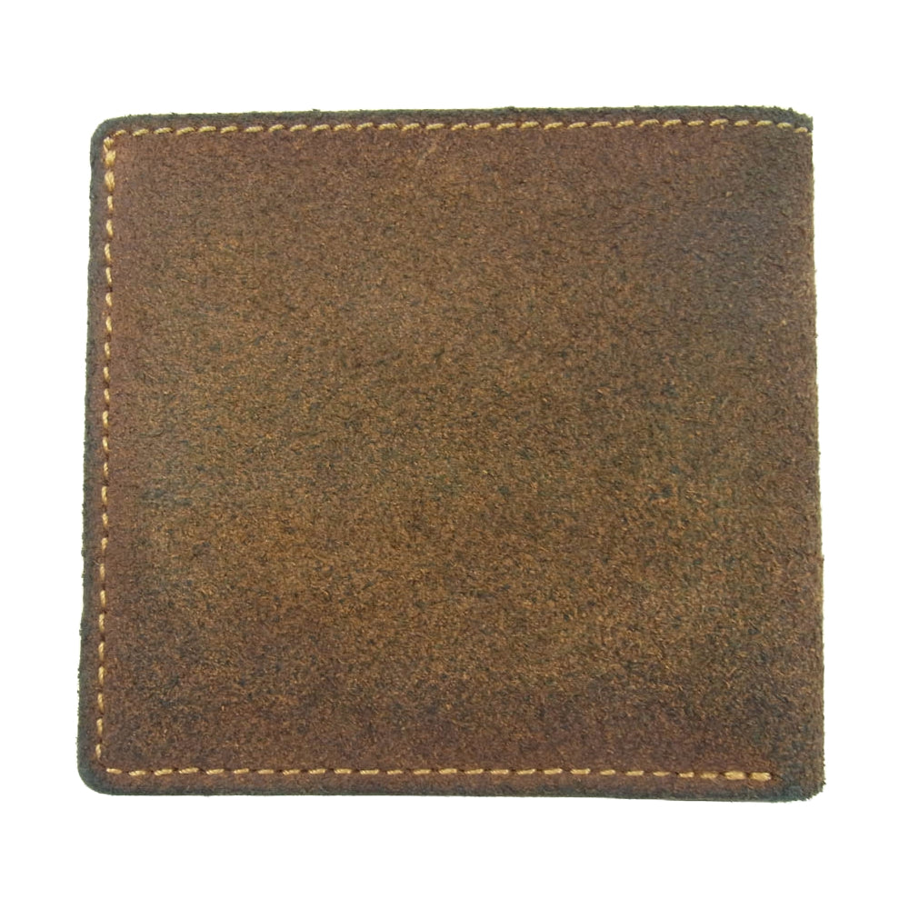 RRL ダブルアールエル スエード ビルフォード ウォレット レザーウォレット 二つ折り財布 ブラウン系【中古】