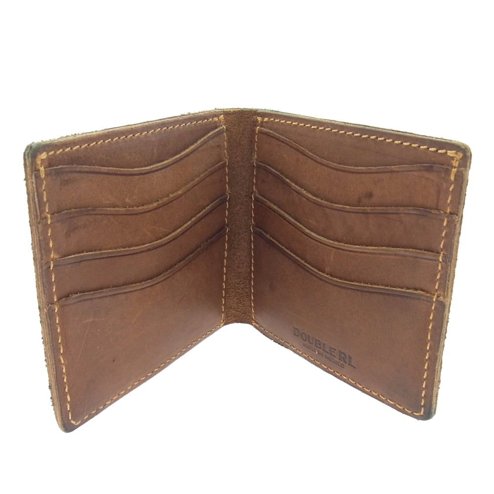 RRL ダブルアールエル スエード ビルフォード ウォレット レザーウォレット 二つ折り財布 ブラウン系【中古】