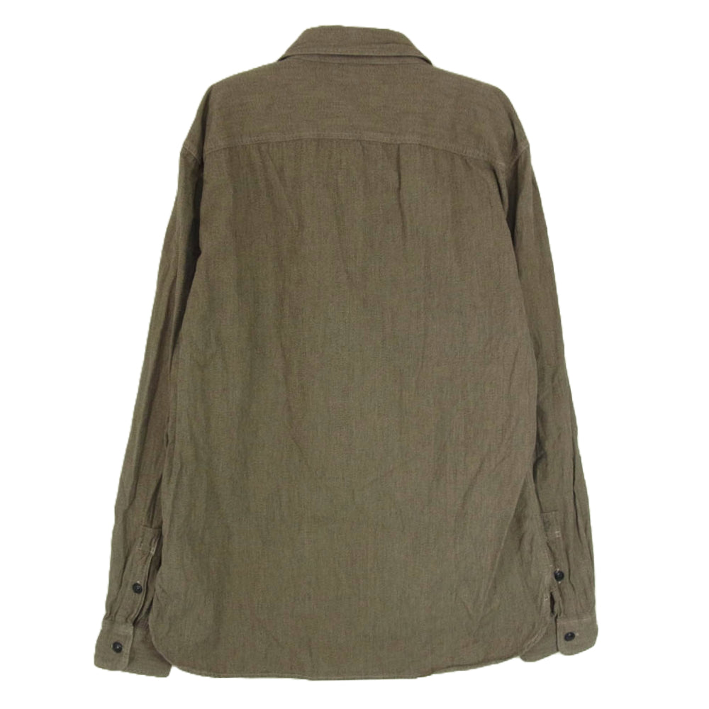 RRL ダブルアールエル コットン 長袖 シャツ ブラウン系 M【中古】