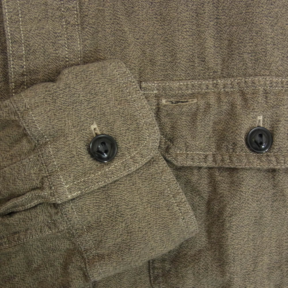 RRL ダブルアールエル コットン 長袖 シャツ ブラウン系 M【中古】