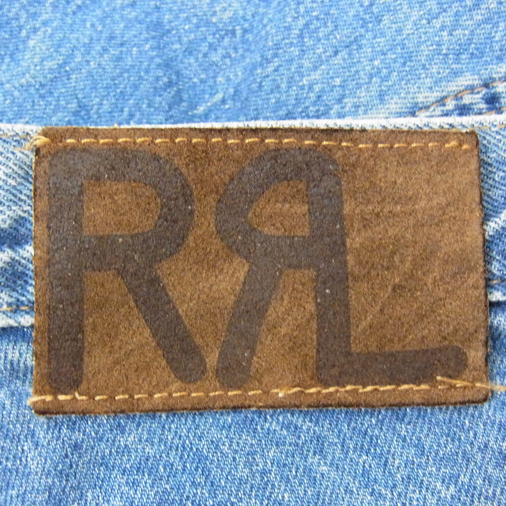 RRL ダブルアールエル 09955WXLS ストレート デニムパンツ ボタンフライ インディゴブルー系 33【中古】