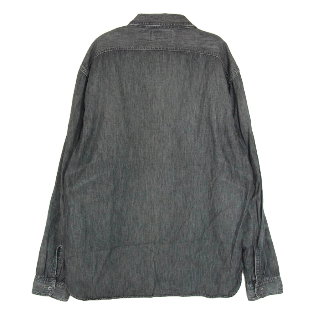 RRL ダブルアールエル シャンブレー 長袖 シャツ ブラック系 L LG【中古】
