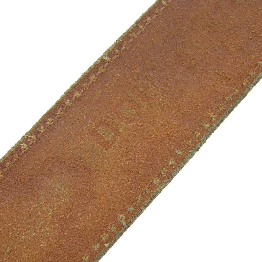 RRL ダブルアールエル 23499-001 型押し レザーベルト ブラウン系 36【中古】