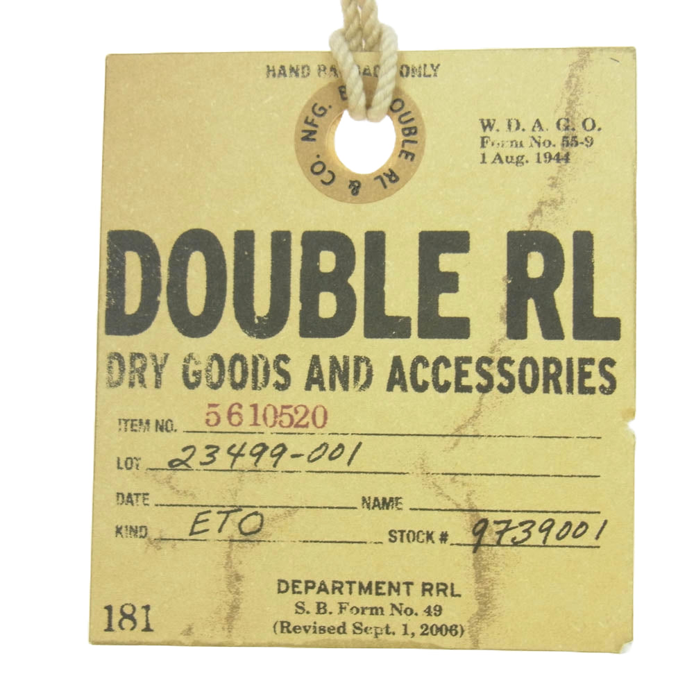 RRL ダブルアールエル 23499-001 型押し レザーベルト ブラウン系 36【中古】