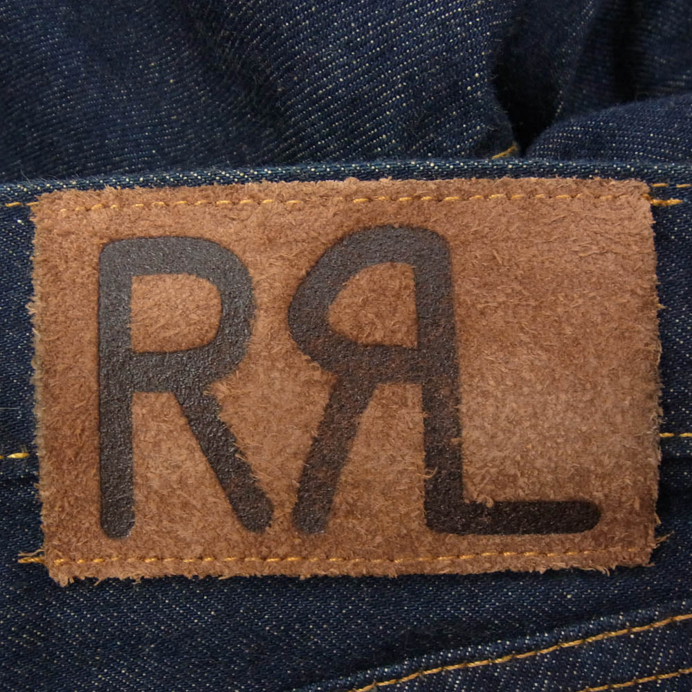 RRL ダブルアールエル 782504836001 STRAIGHT LEG SELVEDGE JEAN セルビッチ ストレート デニムパンツ ボタンフライ 赤耳 インディゴブルー系 34【美品】【中古】