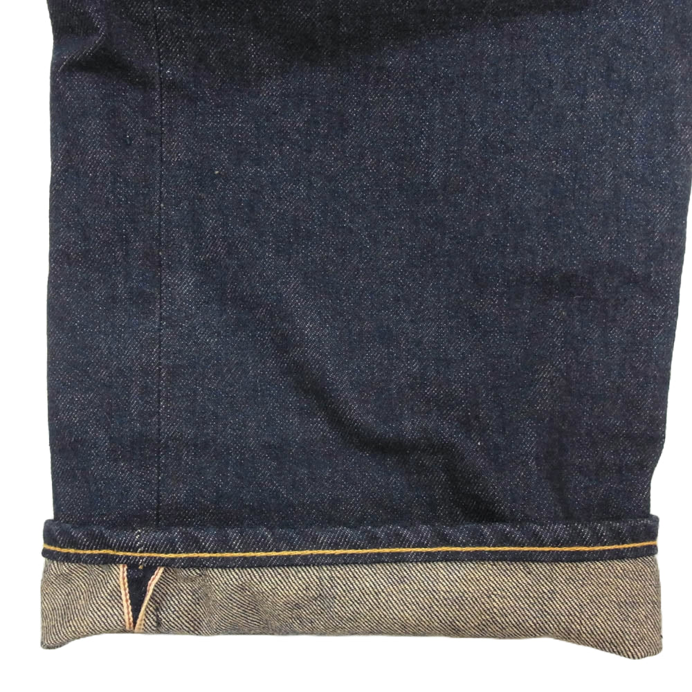 RRL ダブルアールエル 782504836001 STRAIGHT LEG SELVEDGE JEAN セルビッチ ストレート デニムパンツ ボタンフライ 赤耳 インディゴブルー系 34【美品】【中古】