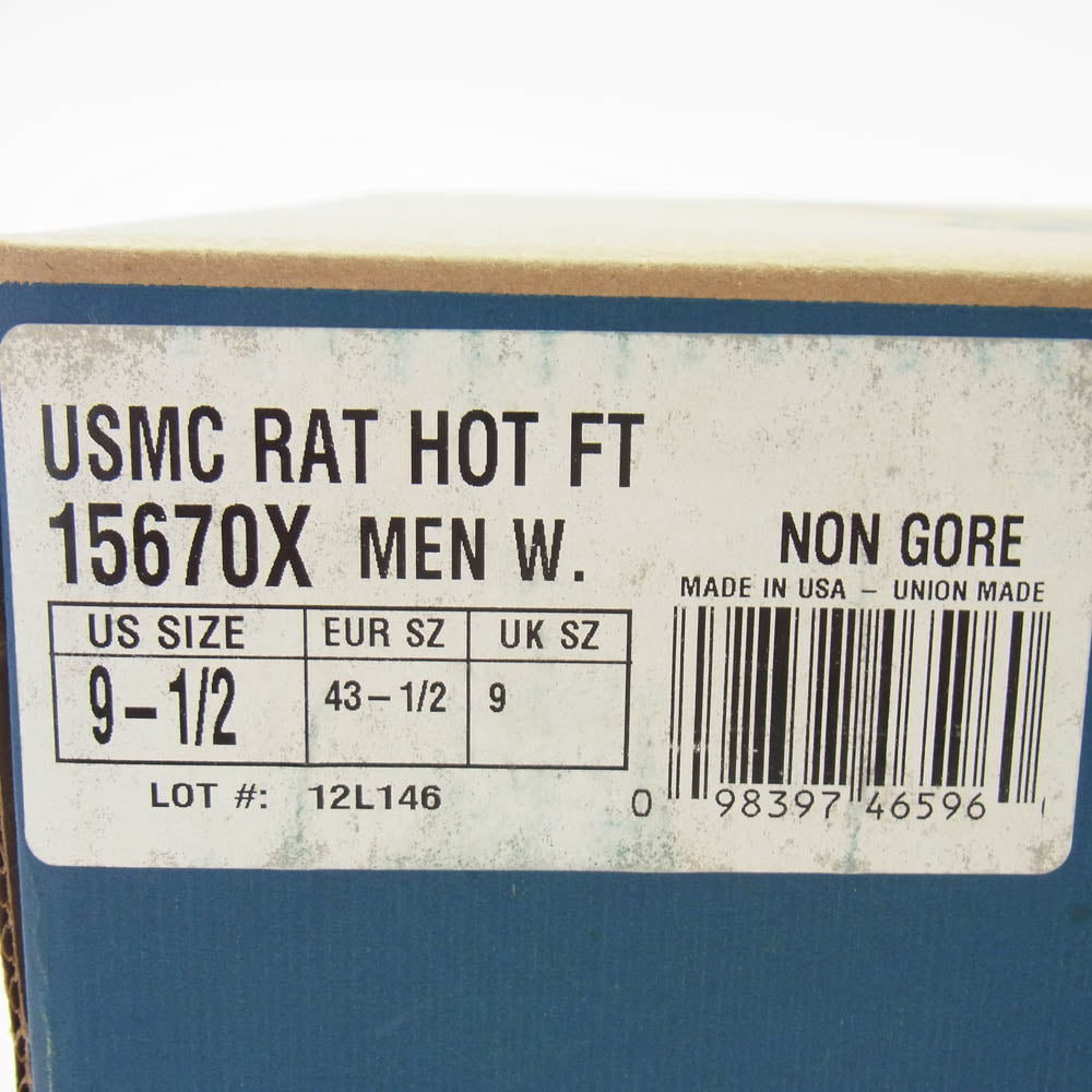 Danner ダナー 15670Ｘ USMC RAT Hot Weather Military Boot ミリタリーブーツ ラットブーツ ブラウン系 ベージュ系 UK9【中古】