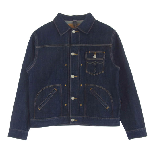 RRL ダブルアールエル 21138 STRATFORD WORK DENIM JACKET スタンフォード デニム ワーク ジャケット インディゴブルー系 M【中古】