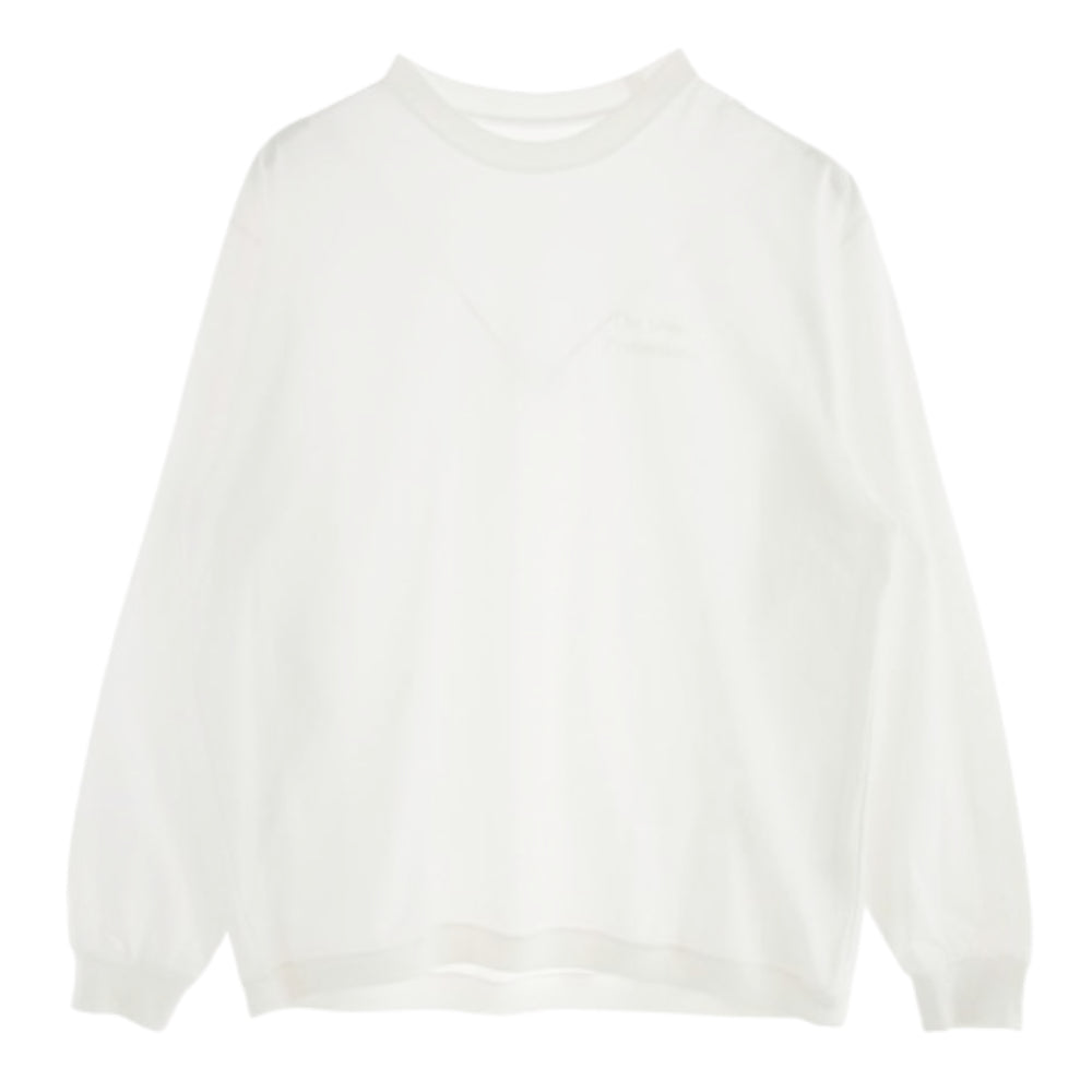 エンノイ 22SS SS22BRENCT03NTL LONG SLEEVE HEM RIB TEE ロング スリーブ 長袖 Tシャツ ホワイト系 L【中古】