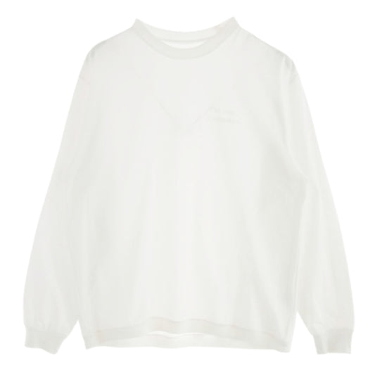 エンノイ 22SS SS22BRENCT03NTL LONG SLEEVE HEM RIB TEE ロング スリーブ 長袖 Tシャツ ホワイト系 L【中古】