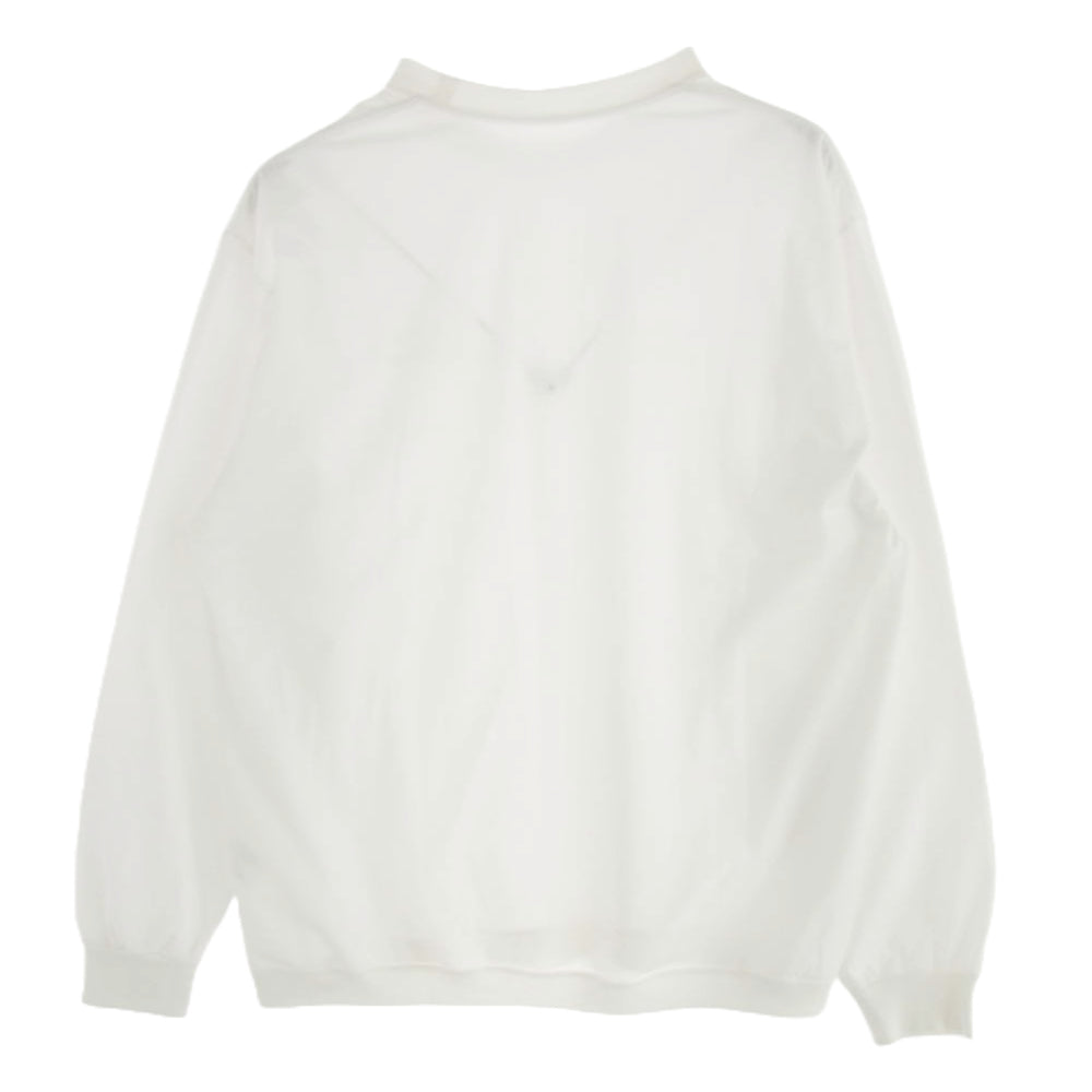エンノイ 22SS SS22BRENCT03NTL LONG SLEEVE HEM RIB TEE ロング スリーブ 長袖 Tシャツ ホワイト系 L【中古】