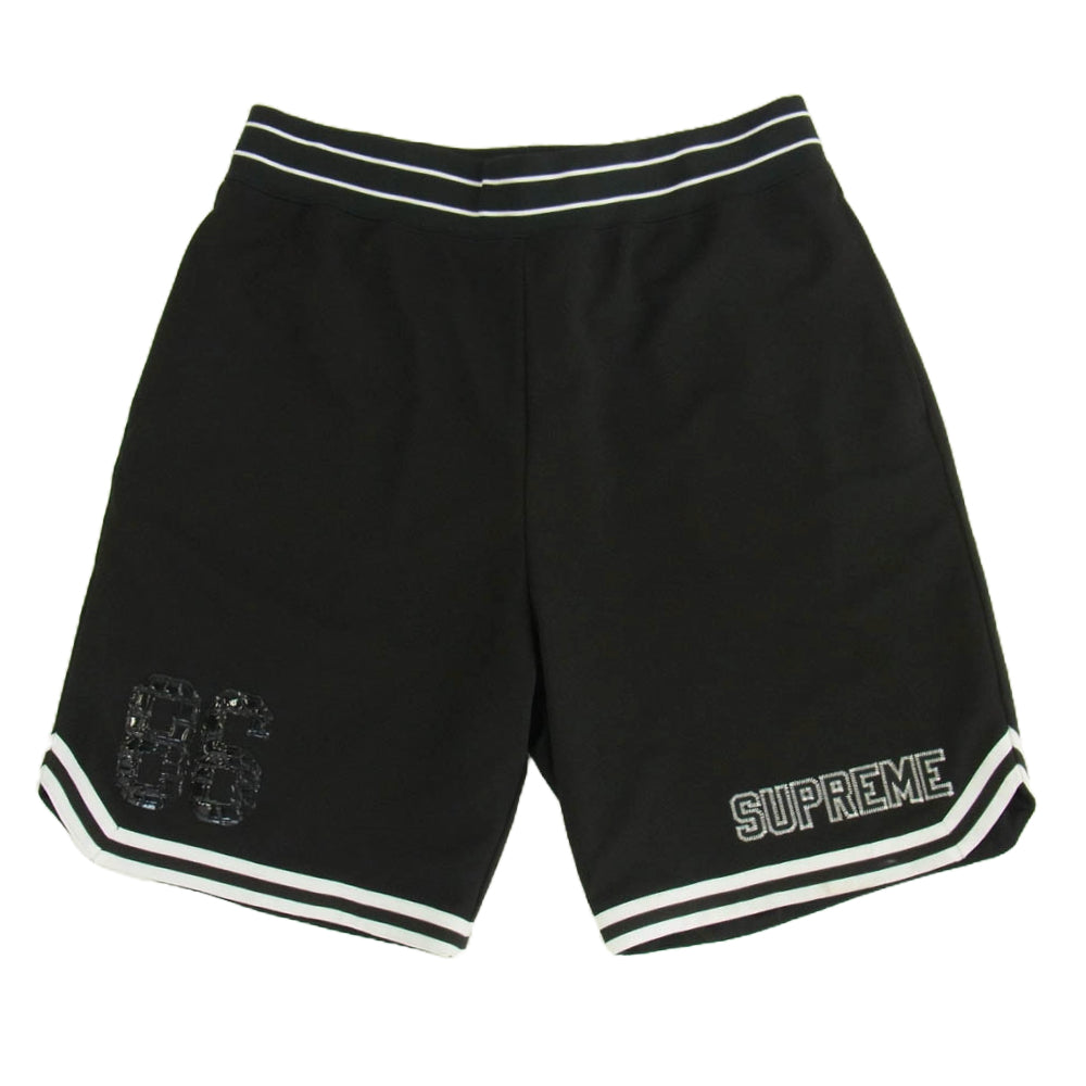 Supreme シュプリーム 22SS Faux Croc Basketball Short フォウ クロックス バスケットボール ショート パンツ ブラック系 M【中古】
