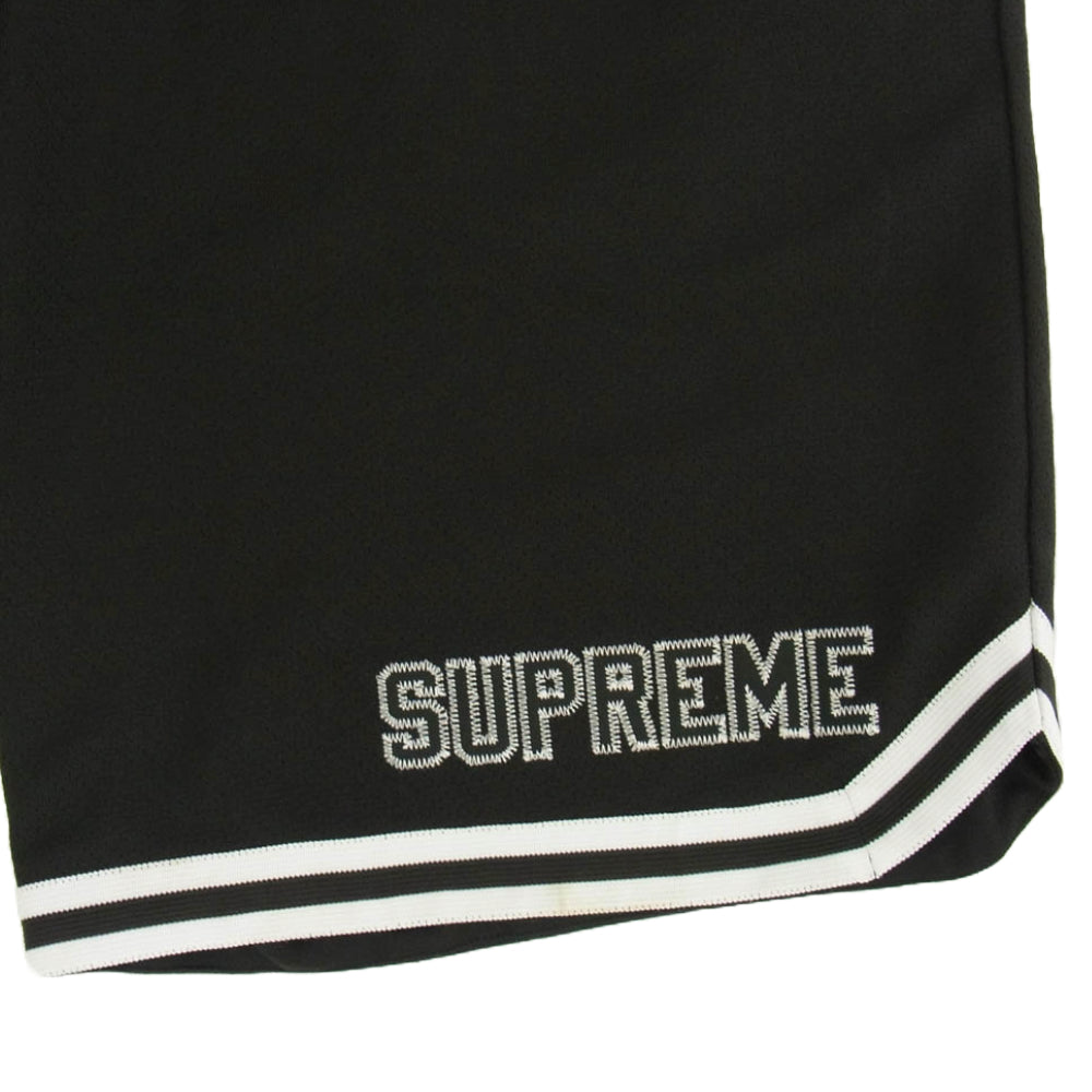 Supreme シュプリーム 22SS Faux Croc Basketball Short フォウ クロックス バスケットボール ショート パンツ ブラック系 M【中古】