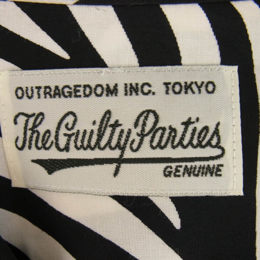 WACKO MARIA ワコマリア LEAF HAWAIIAN SHIRT S/S リーフ ハワイアン 半袖 シャツ ブラック系 S【中古】