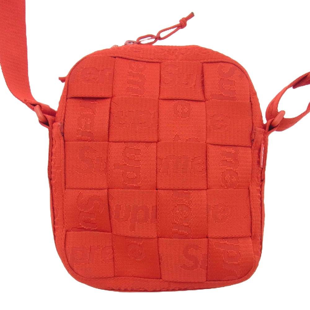 Supreme シュプリーム 23SS woven shoulder bag ウーブン ショルダー バッグ レッド系【中古】