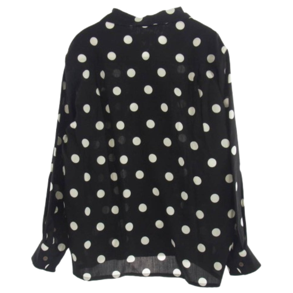WACKO MARIA ワコマリア DOTS HAWAIIAN SHIRT ドット ハワイアン 長袖 シャツ ブラック系 M【中古】