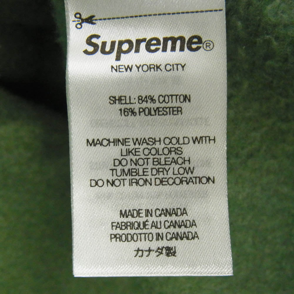 Supreme シュプリーム 24SS Small Box Hooded Sweatshirt スモール ボックス ロゴ スウェット パーカー グリーン系 L【中古】