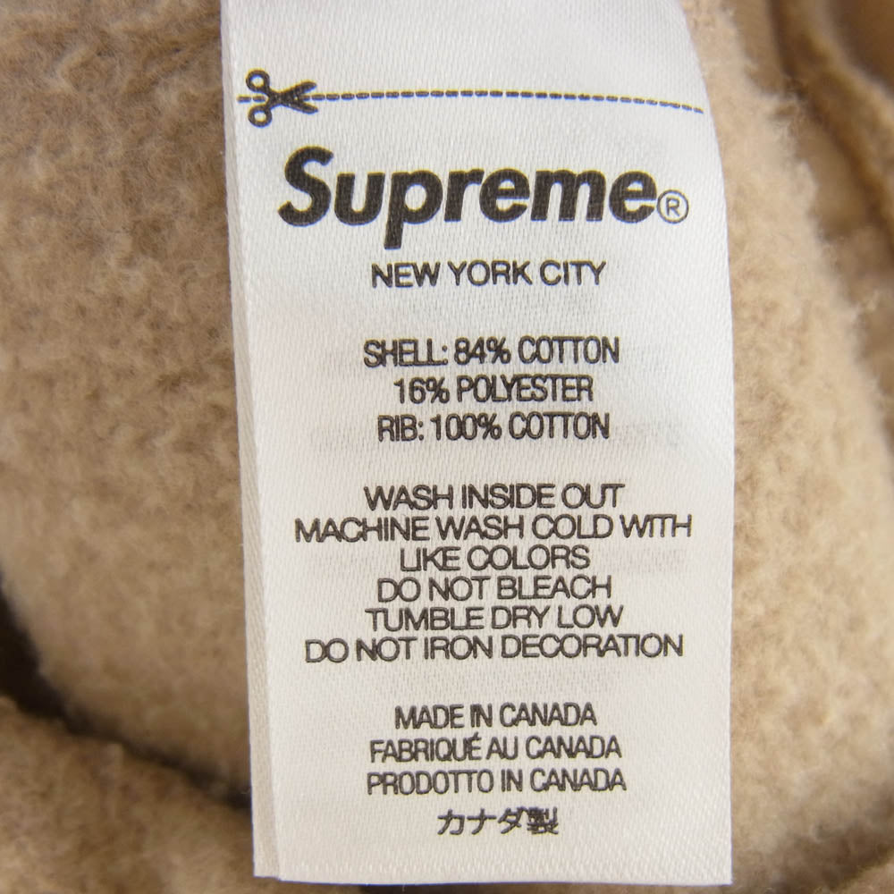 Supreme シュプリーム 23SS Motion Logo Hooded Sweatshirt モーション ロゴ プルオーバー パーカー ライトブラウン系 L【中古】