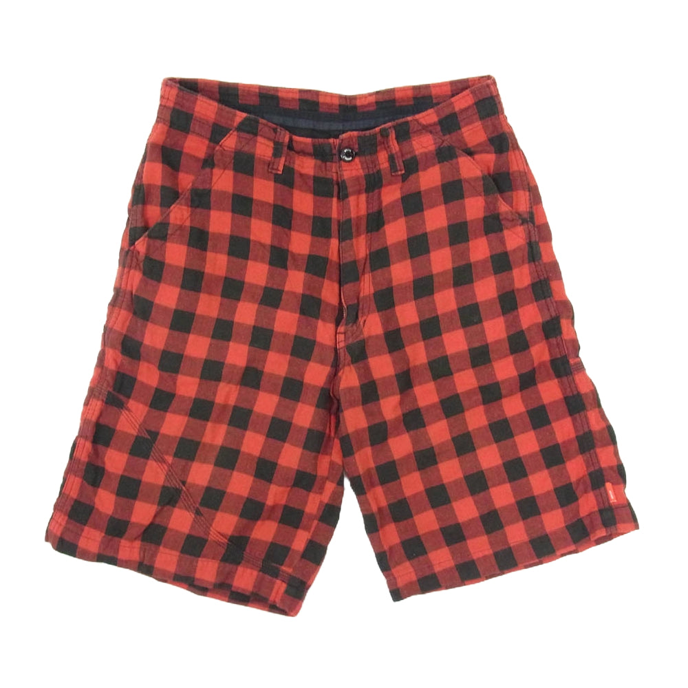 WTAPS ダブルタップス 09SS 091SPOT-PTM02 チェック ショーツ ハーフパンツ レッド系 サイズ表記無【中古】