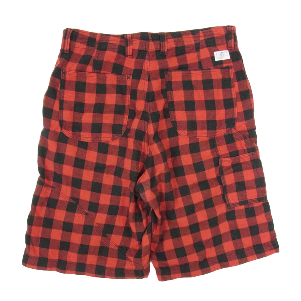 WTAPS ダブルタップス 09SS 091SPOT-PTM02 チェック ショーツ ハーフパンツ レッド系 サイズ表記無【中古】