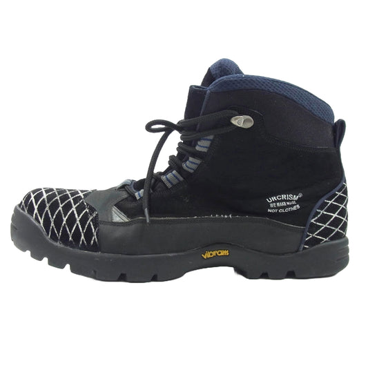 UNDERCOVER アンダーカバー 08SS UNDERCOVERISM サマーマッドネス期 コンコール柄 マウンテン ブーツ ブラック系 ネイビー系 L【中古】