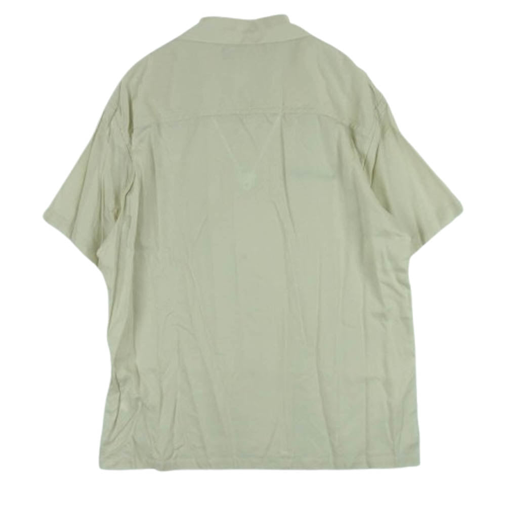 NEIGHBORHOOD ネイバーフッド 21SS 211TSNH-SHM08 BIG YOUTH/R-SHIRT.SS ビッグ ユース レーヨン 半袖 シャツ ライトベージュ系 M【美品】【中古】