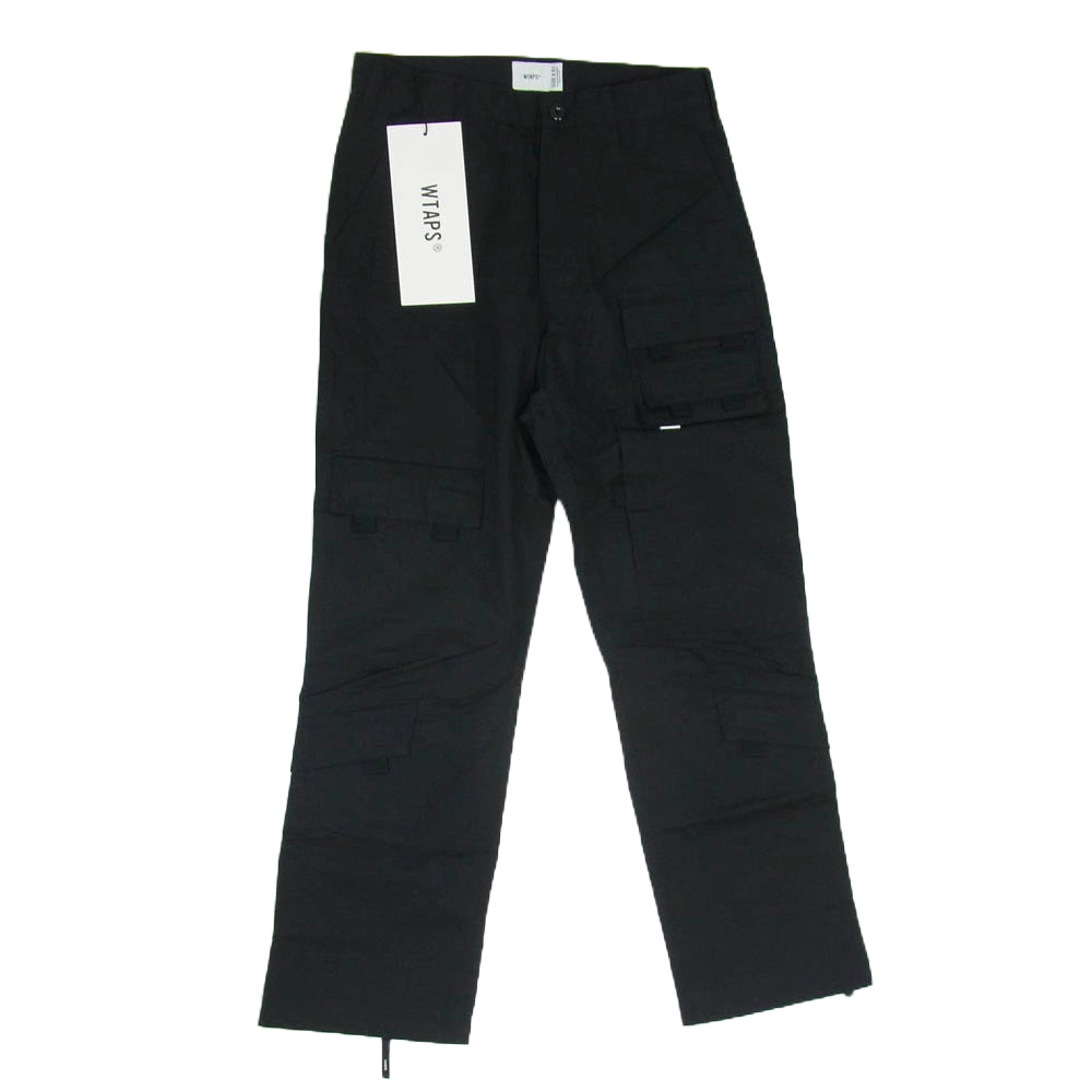 WTAPS ダブルタップス 202BRDT-PTM01 MODULAR TROUSERS COTTON WEATHER モジュラー トラウザーズ カーゴ パンツ ブラック系 X01【美品】【中古】
