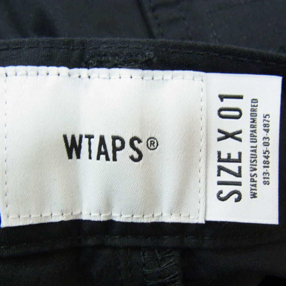 WTAPS ダブルタップス 202BRDT-PTM01 MODULAR TROUSERS COTTON WEATHER モジュラー トラウザーズ カーゴ パンツ ブラック系 X01【美品】【中古】
