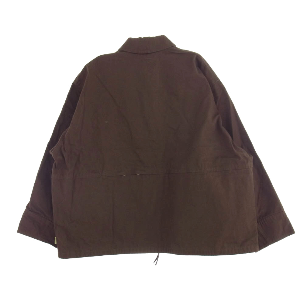 BEAMS ビームス 22SS 11-18-6487-139 SSZ AOT YOUTH JACKET 若者のすべて シン テレビ装 ダック地 ジップ アップ ジャケット ブラウン系 L【極上美品】【中古】
