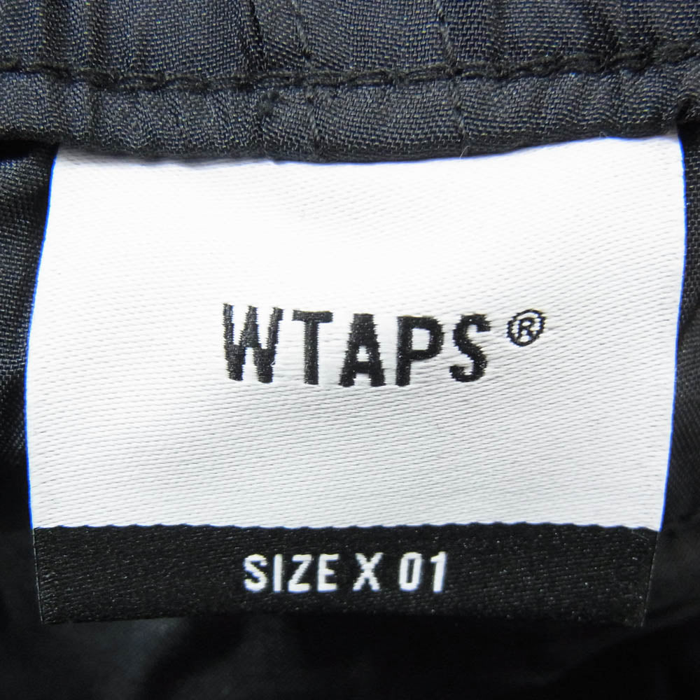 WTAPS ダブルタップス 21SS 211BRDT-PTM06 TRACKS TROUSERS トラック トラウザーズ パンツ ブラック系 X01【新古品】【未使用】【中古】