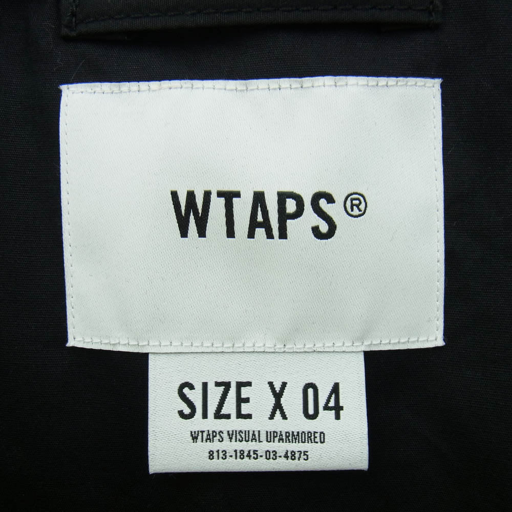 WTAPS ダブルタップス 22SS 221WVDT-JKM01 LRRP / VEST ロゴ刺繍 ジップ ベスト ブラック系 X 04【新古品】【未使用】【中古】