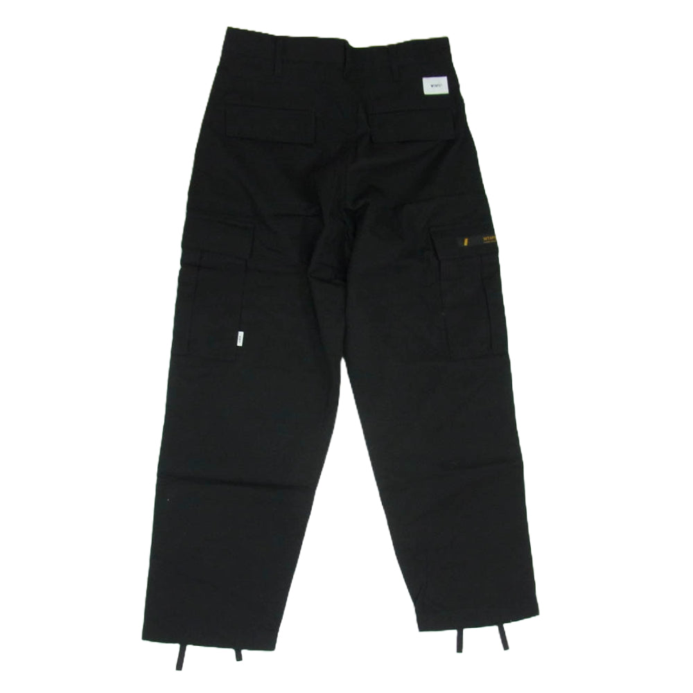 WTAPS ダブルタップス 21SS 211WVDT-PTM02 JUNGLE STOCK TROUSERS COTTON.RIPSTOP ジャングル ストック トラウザーズ カーゴ パンツ ブラック系 X01【新古品】【未使用】【中古】