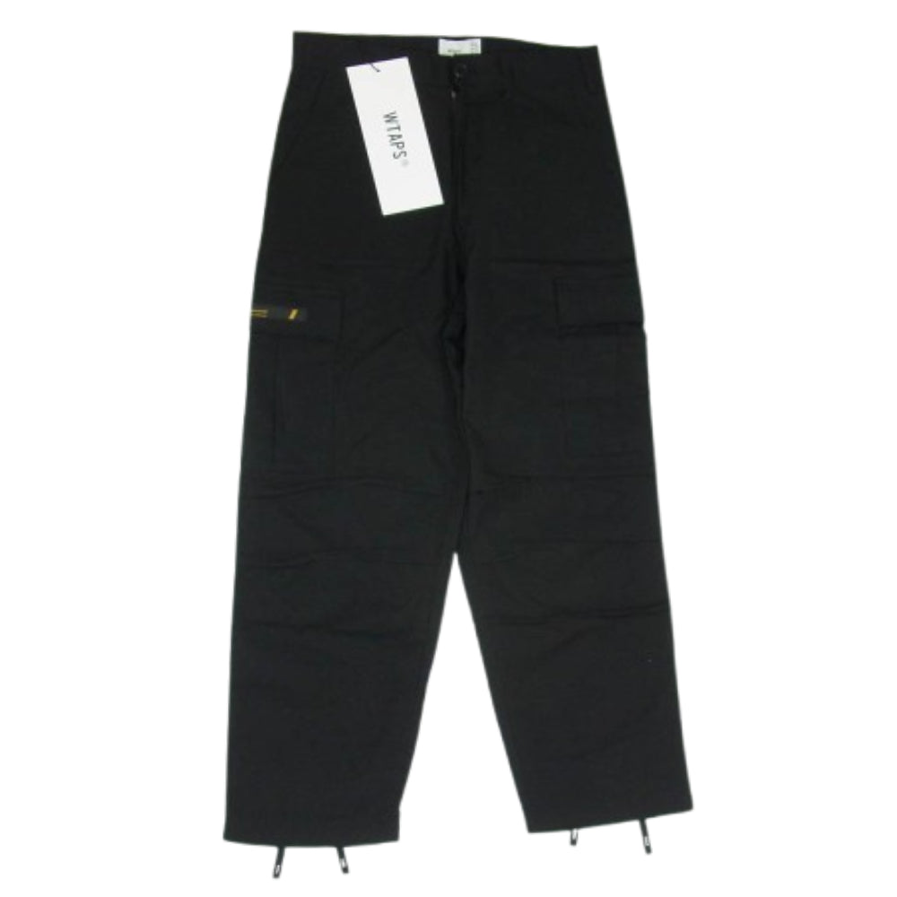 WTAPS ダブルタップス 21SS 211WVDT-PTM02 JUNGLE STOCK TROUSERS COTTON.RIPSTOP ジャングル ストック トラウザーズ カーゴ パンツ ブラック系 X01【新古品】【未使用】【中古】