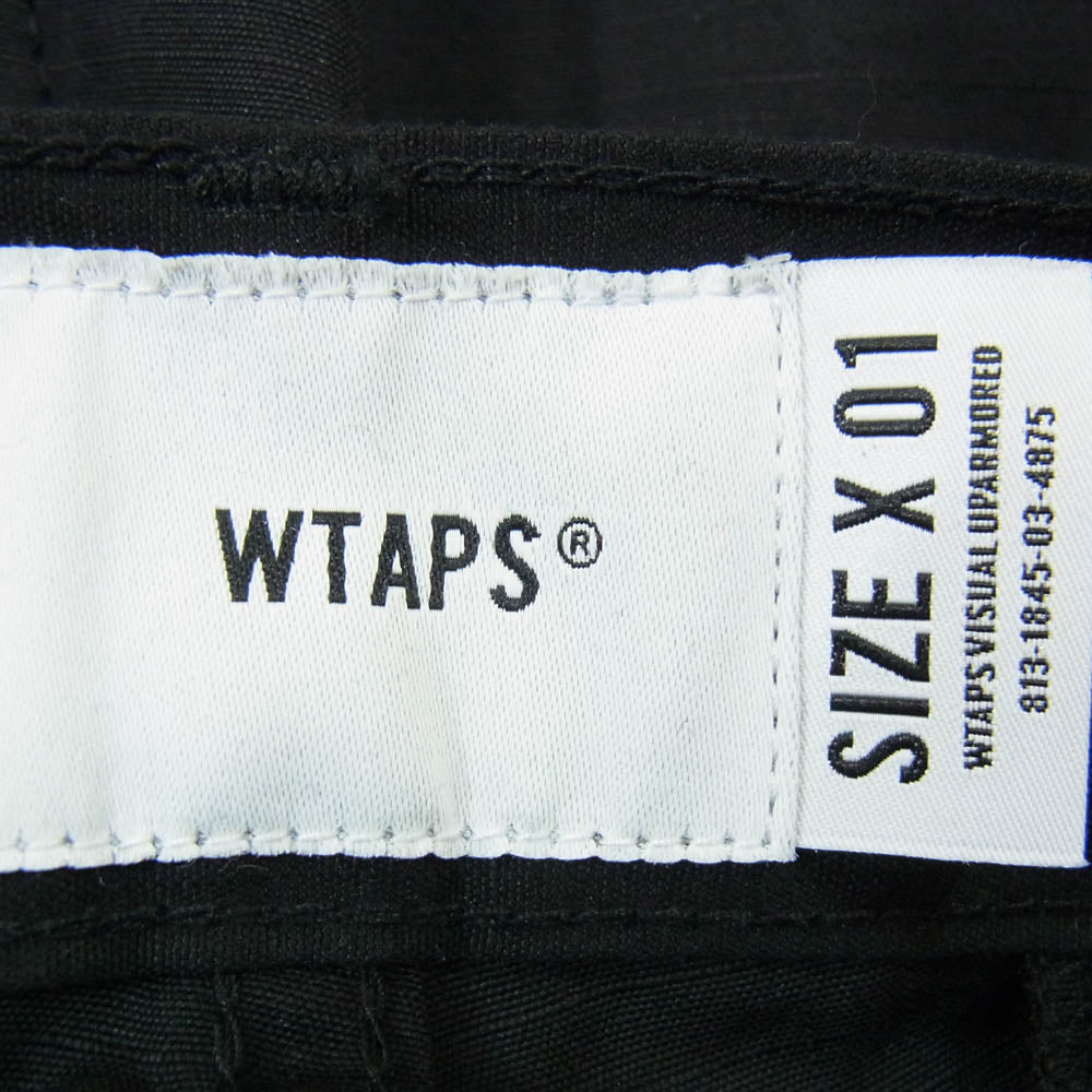 WTAPS ダブルタップス 21SS 211WVDT-PTM02 JUNGLE STOCK TROUSERS COTTON.RIPSTOP ジャングル ストック トラウザーズ カーゴ パンツ ブラック系 X01【新古品】【未使用】【中古】